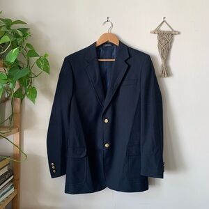 Nordstrom // Navy Wool Blend Blazer